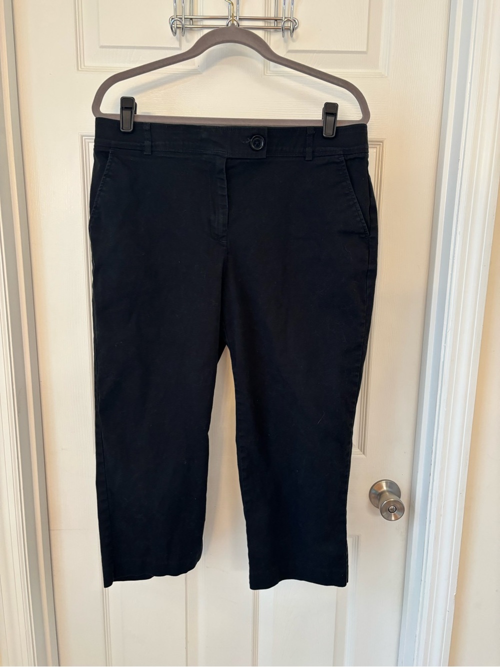 Counterparts Black Cropped Ankle Chinos